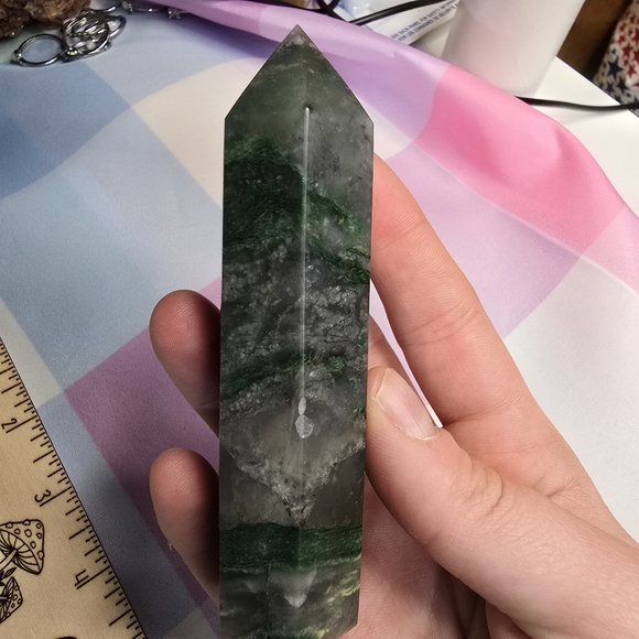 African Jade Tower Crystal Point F - Picture 5 of 6